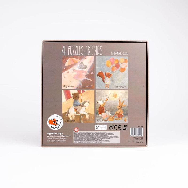 Load image into Gallery viewer, Egmont 4 puzzels vrienden. fsc karton. 2