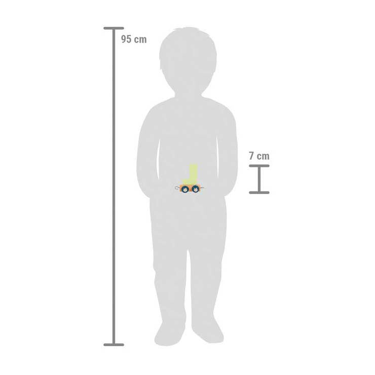 Load image into Gallery viewer, Small foot - houten lettertrein polar - j