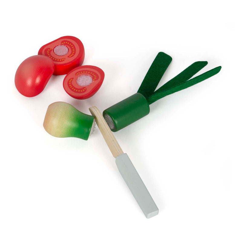 Load image into Gallery viewer, Small foot - houten snij- en groenten speelset fresh, 14dlg.
