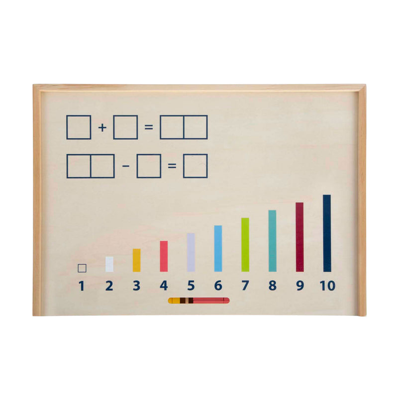 Load image into Gallery viewer, Small foot - houten leerbox met rekenstaven en rekenblokjes set