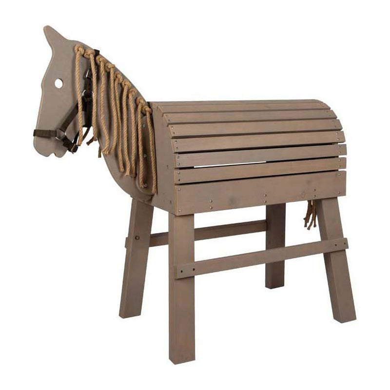 Load image into Gallery viewer, Small foot - houten paard grijs