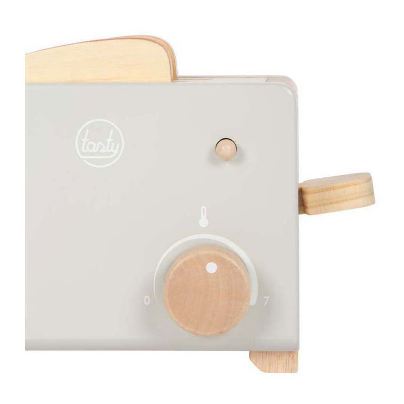 Load image into Gallery viewer, Small foot - houten broodrooster set grijs tasty