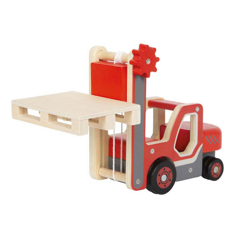 Load image into Gallery viewer, Small foot - houten heftruck met pallet