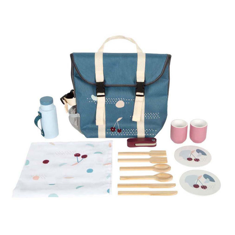 Load image into Gallery viewer, Small foot - rugzak met houten picknick tasty speelset, 14dlg.