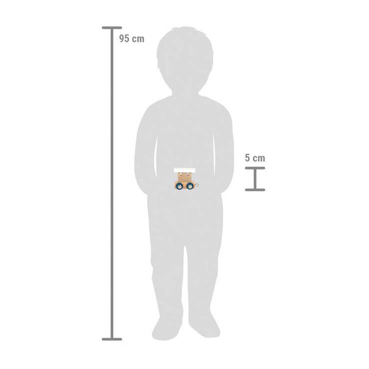 Load image into Gallery viewer, Small foot - houten lettertrein polar - wagon wit - 12 stuks