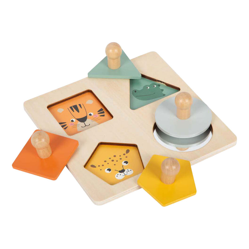 Load image into Gallery viewer, Small foot - houten vormen montessori puzzel fsc