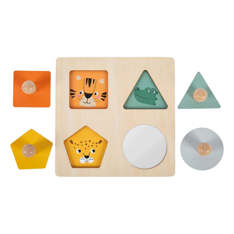 Load image into Gallery viewer, Small foot - houten vormen montessori puzzel fsc