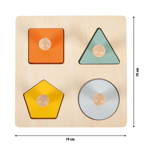 Load image into Gallery viewer, Small foot - houten vormen montessori puzzel fsc