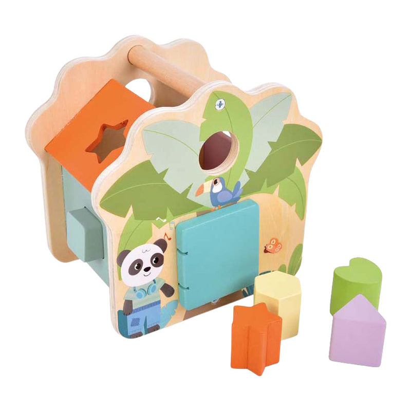 Load image into Gallery viewer, Small foot - houten vormenstoof jungle friends fsc