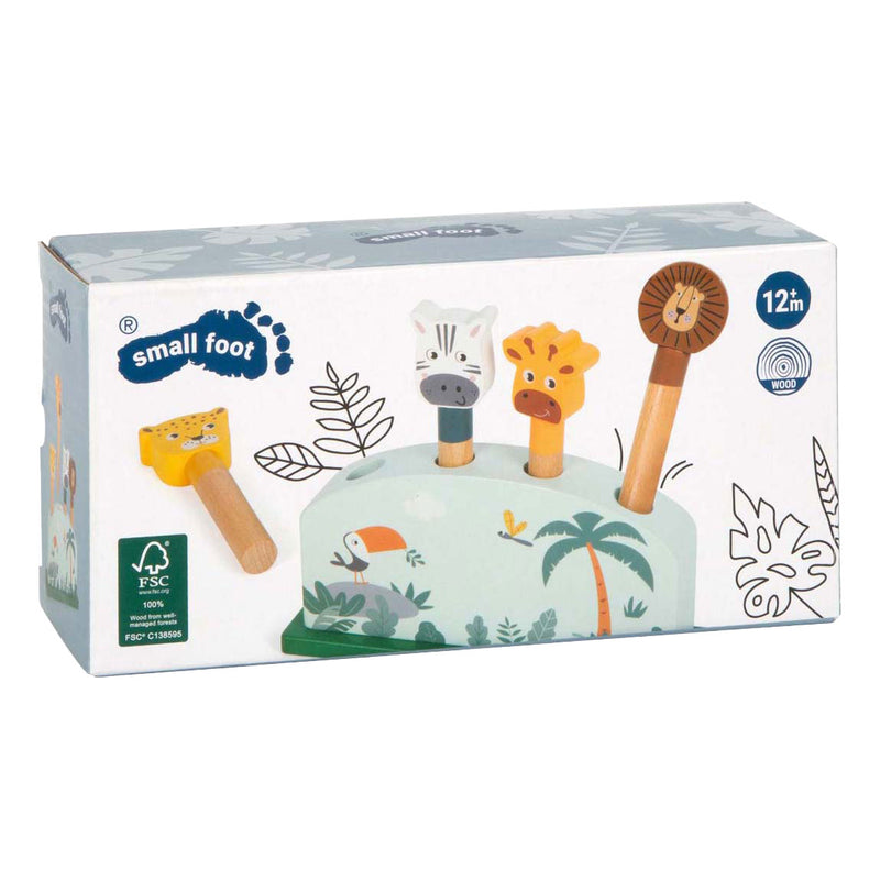 Load image into Gallery viewer, Small foot - houten dierenvormenspel safari fsc