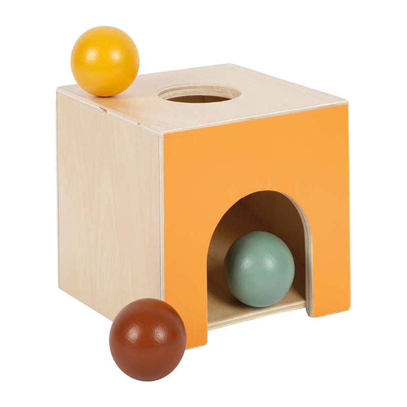 Load image into Gallery viewer, Small foot - houten montessori knikkerdoos fsc