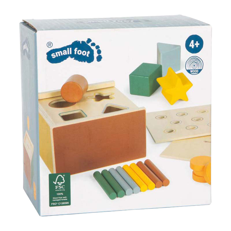Load image into Gallery viewer, Small foot - houten montessori vormpassend spel fsc