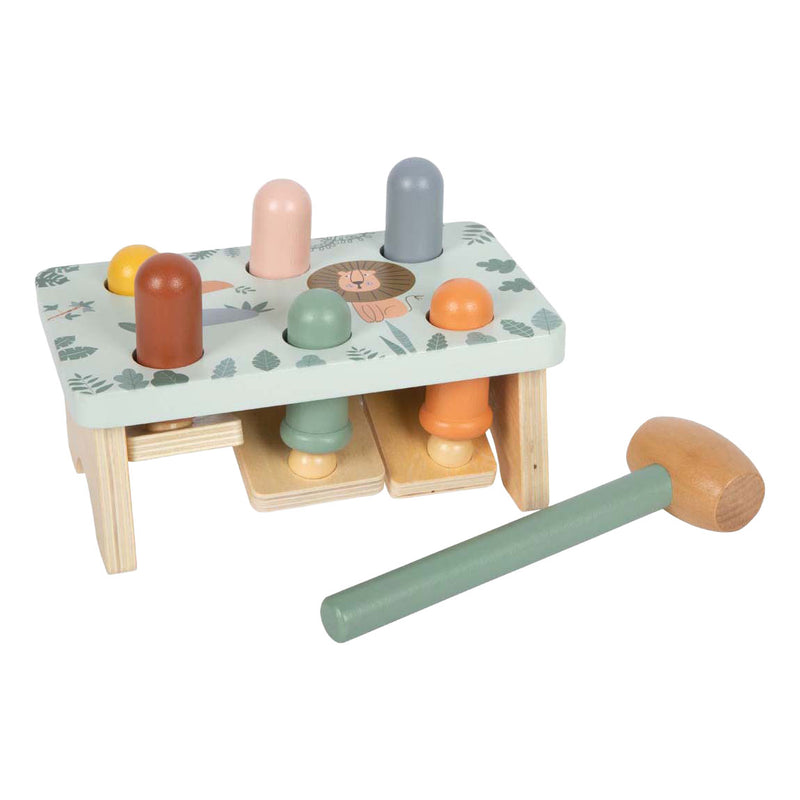 Load image into Gallery viewer, Small foot - houten hamerbank spel safari fsc