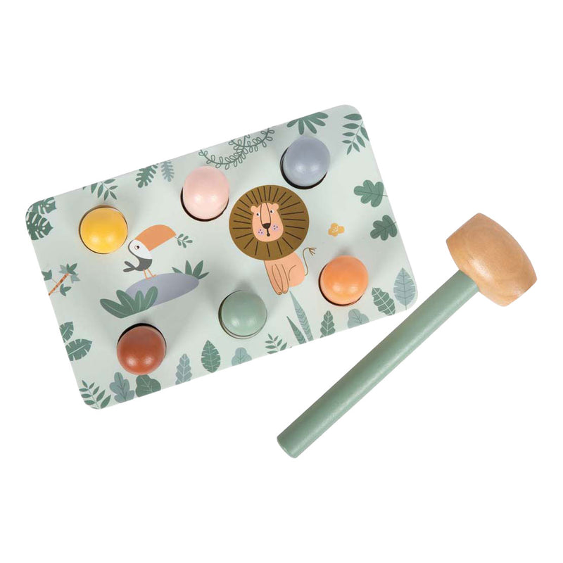 Load image into Gallery viewer, Small foot - houten hamerbank spel safari fsc