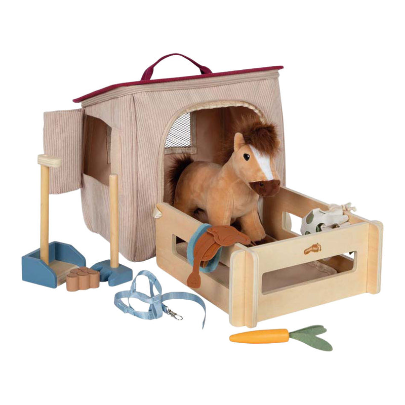 Load image into Gallery viewer, Small foot - speelset paard met stal en accessoires in tas