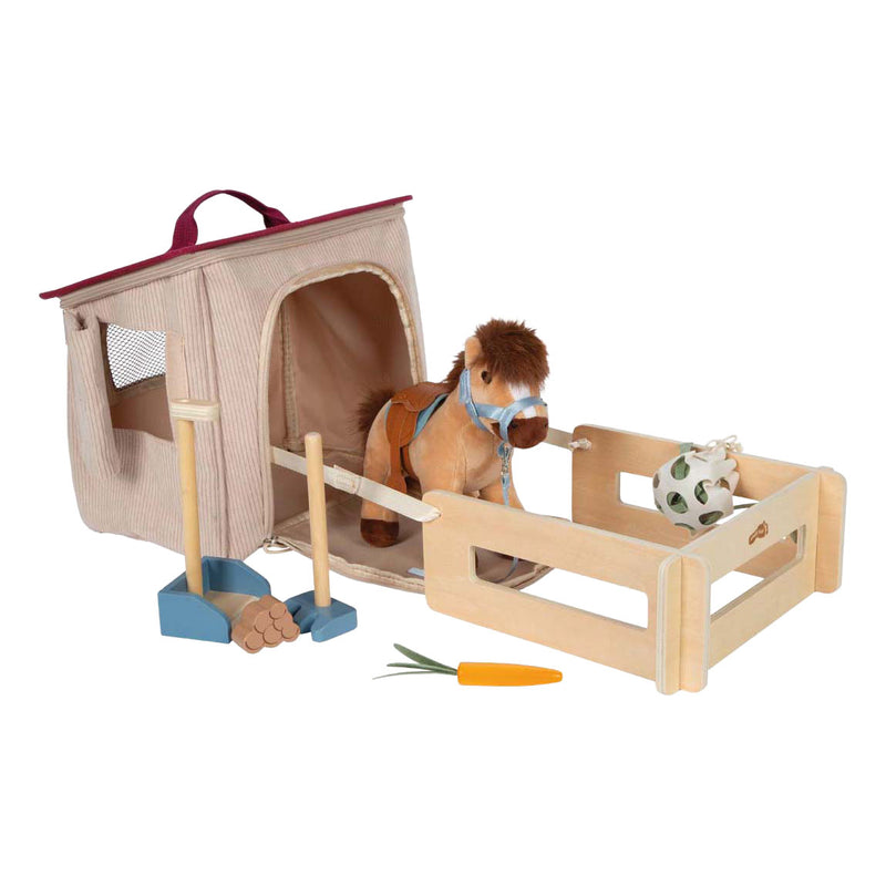 Load image into Gallery viewer, Small foot - speelset paard met stal en accessoires in tas