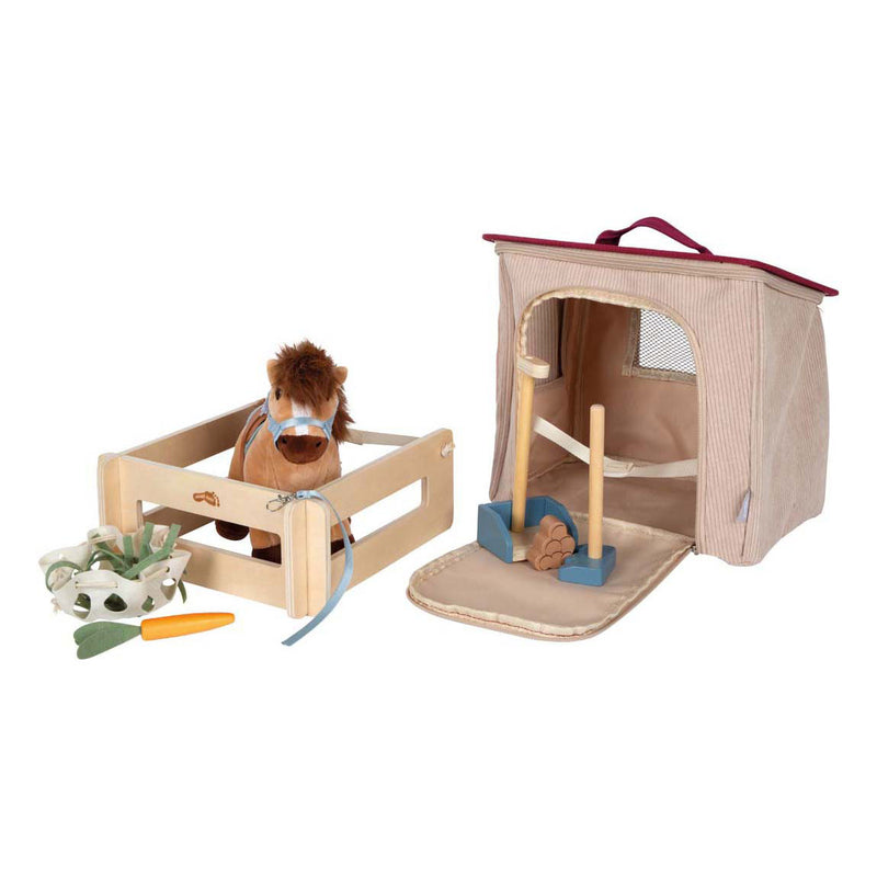 Load image into Gallery viewer, Small foot - speelset paard met stal en accessoires in tas