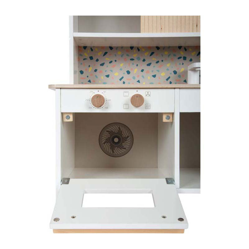 Load image into Gallery viewer, Small foot - houten terrazzo speelkeuken compact
