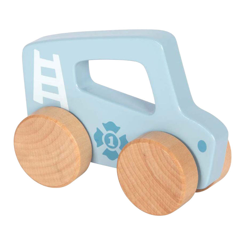 Load image into Gallery viewer, Small foot - houten duwautootje blauw