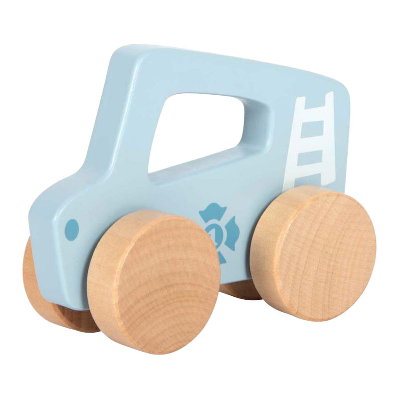Load image into Gallery viewer, Small foot - houten duwautootje blauw
