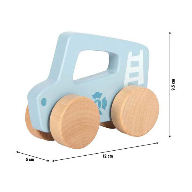 Load image into Gallery viewer, Small foot - houten duwautootje blauw