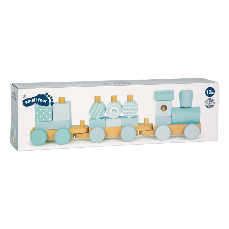Load image into Gallery viewer, Small foot - houten trein blauw