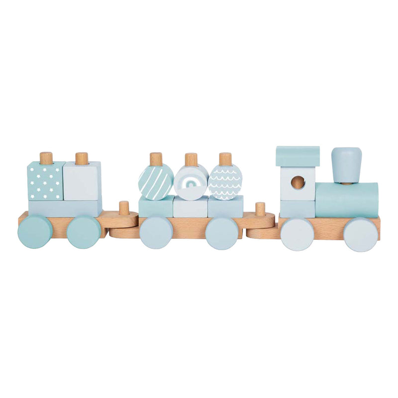 Load image into Gallery viewer, Small foot - houten trein blauw