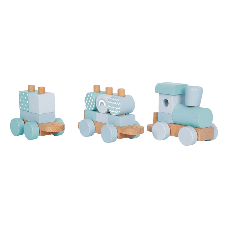 Load image into Gallery viewer, Small foot - houten trein blauw