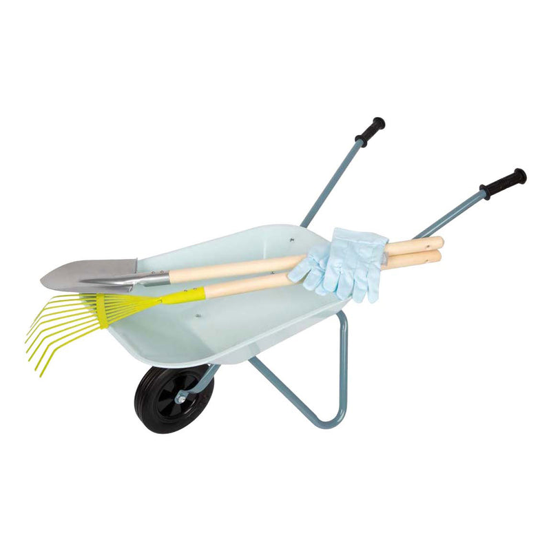 Load image into Gallery viewer, Small foot - tuingereedschap set met kruiwagen 5dlg.