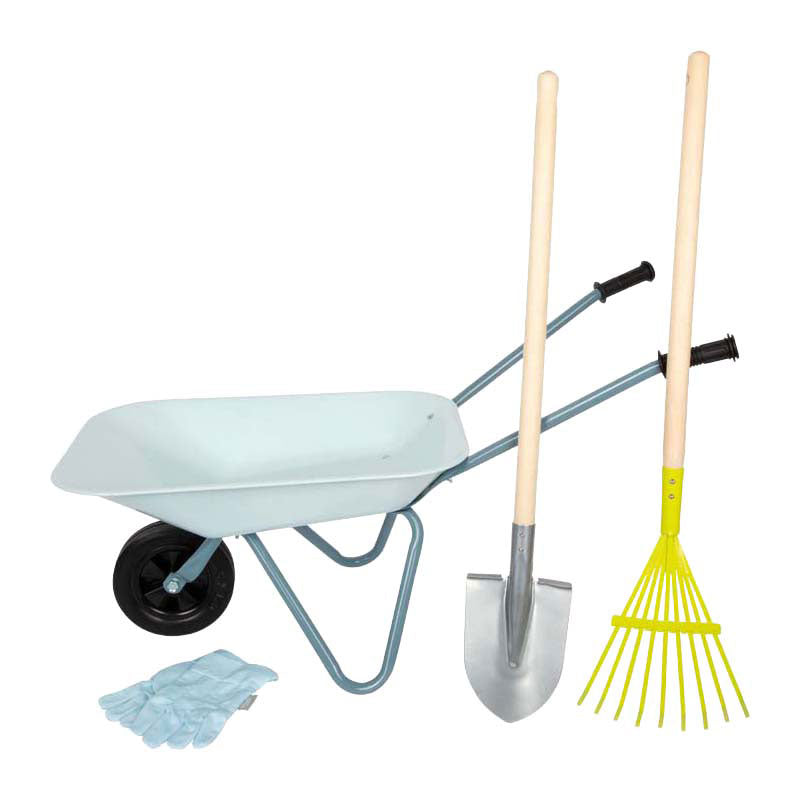 Load image into Gallery viewer, Small foot - tuingereedschap set met kruiwagen 5dlg.