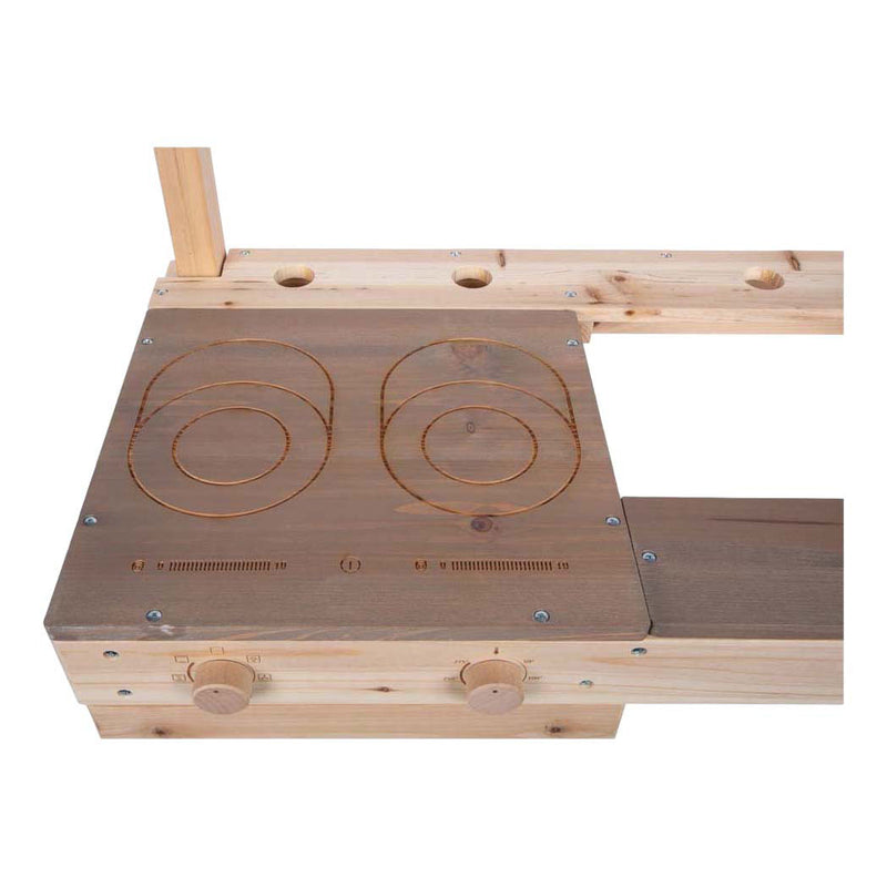 Load image into Gallery viewer, Small foot houten modderkeuken buiten speelkeuken voor kinderen.