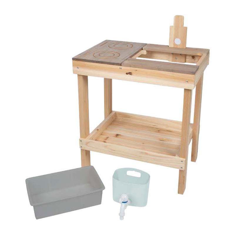 Load image into Gallery viewer, Small foot - houten modderkeuken en speeltafel