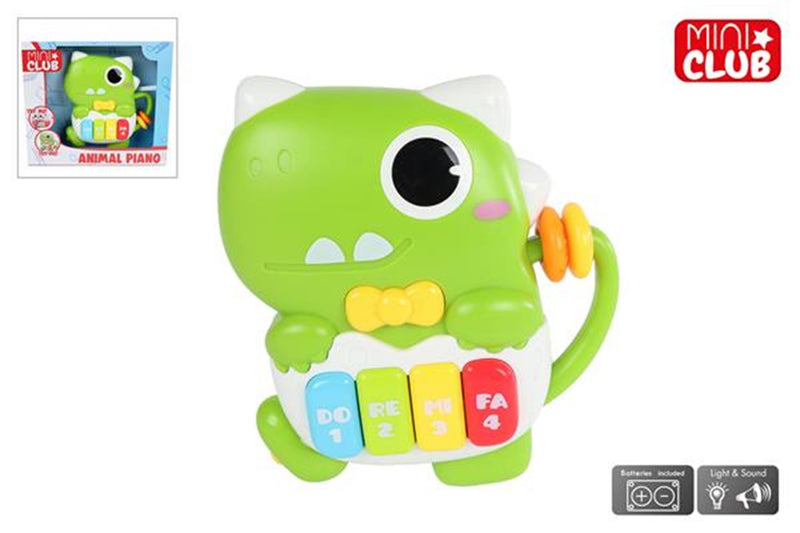 Load image into Gallery viewer, Mini club dierenpiano dino met licht en geluid