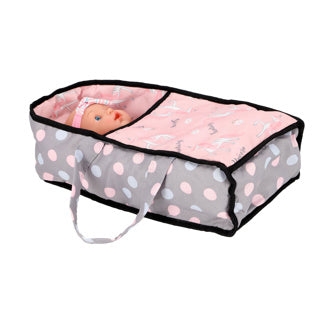 Afbeelding laden in galerijviewer, Poppenwagen 2 in 1 grijs roze 66,5x37x69 cm