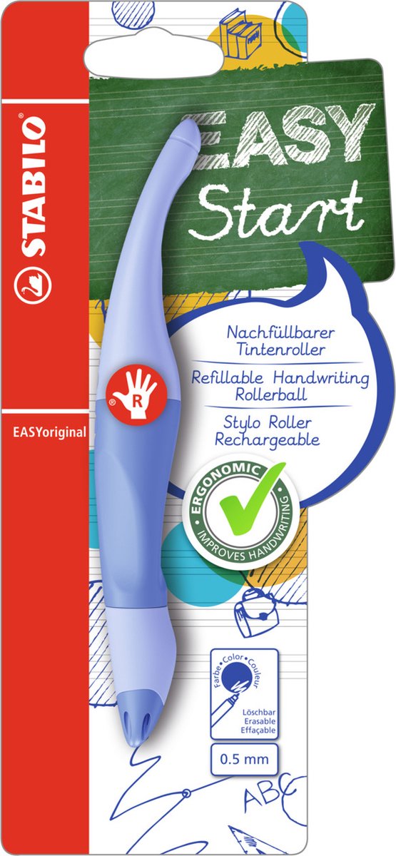 Load image into Gallery viewer, Stabilo easyoriginal - ergonomische rollerball - rechtshandig - pastel luchtig blauw