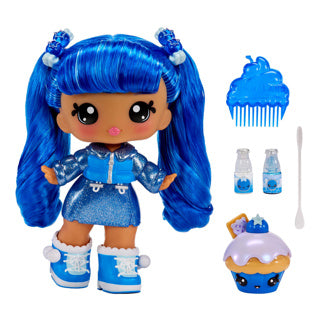 Load image into Gallery viewer, Mga entertainment yummiland large doll + lipgloss pet- rory blueberr