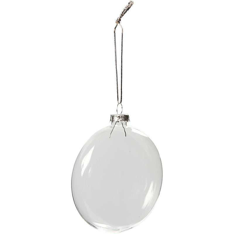 Afbeelding laden in galerijviewer, Https: www.cchobby.nl plat-glazen-kerstbal-d-8-cm-dikte-2-1-cm-6-stuk-1-doos