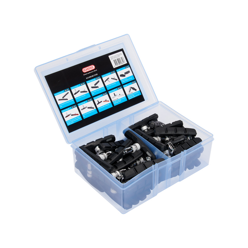 Afbeelding laden in galerijviewer, remblokken V-brake 72 x 15 mm zwart 50 stuks