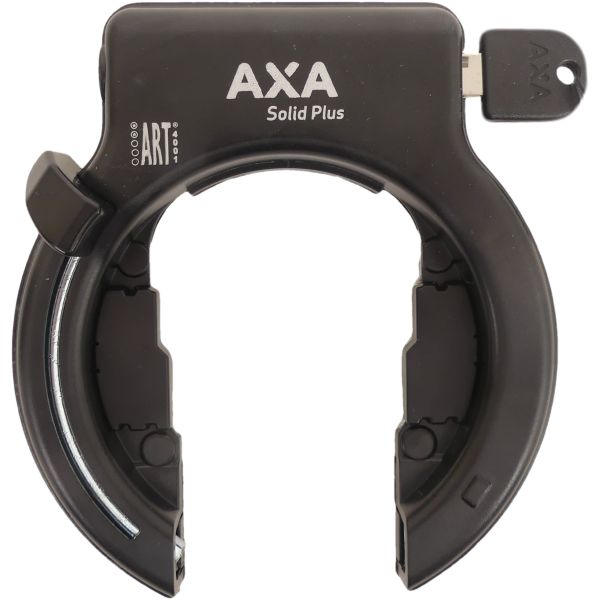 Load image into Gallery viewer, AXA Solid ringslot - hoogwaardig frameslot, extra brede opening, ART 2 sterren, zwart - 58mm