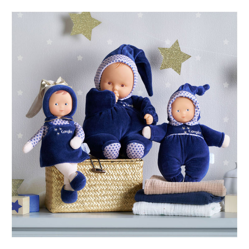 Load image into Gallery viewer, Corolle mon doudou babidoux navy blue starry dreams babypop, 20cm