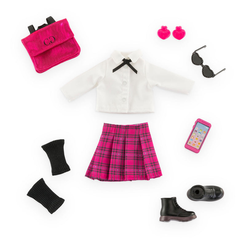 Load image into Gallery viewer, Corolle girls engelse student poppenkleren - mode accessoires set 28 cm.
