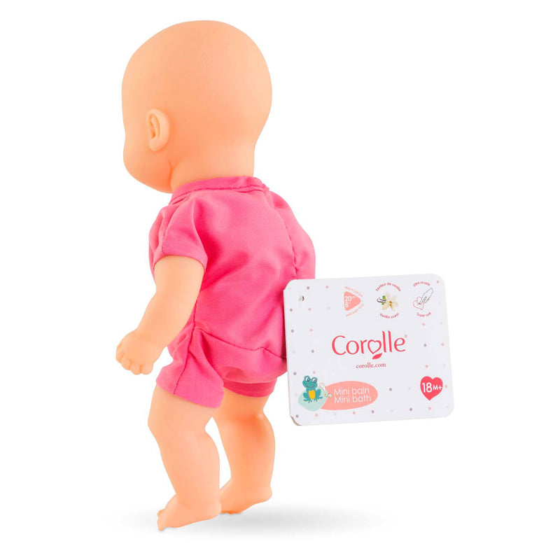 Load image into Gallery viewer, Corolle babypop badspeelgoed roze 20cm - mini bain popje voor waterpret.