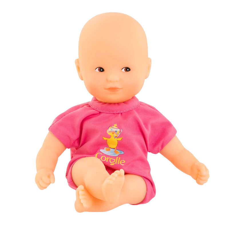 Load image into Gallery viewer, Corolle babypop badspeelgoed roze 20cm - mini bain popje voor waterpret.
