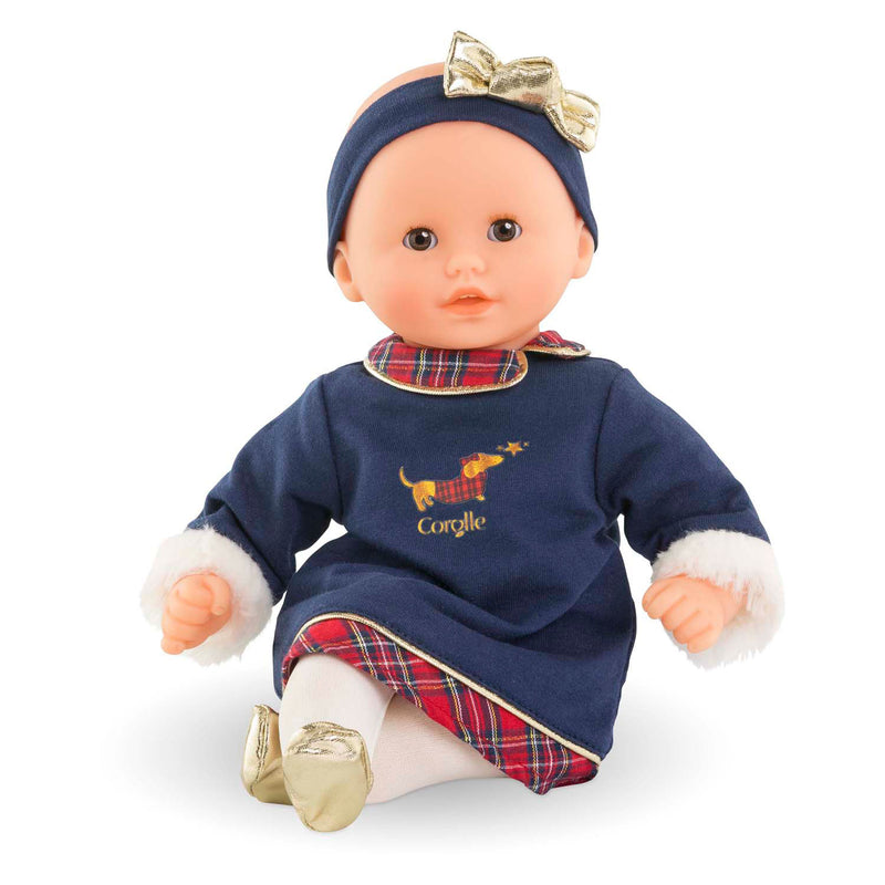 Load image into Gallery viewer, Corolle babypop calin margaux holidays zachte pop 30cm blauw vanillegeur.