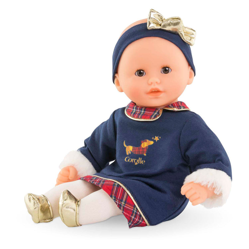 Load image into Gallery viewer, Corolle babypop calin margaux holidays zachte pop 30cm blauw vanillegeur.