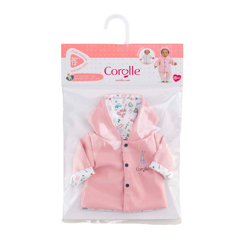 Load image into Gallery viewer, Corolle omkeerbare regenjas voor babypop, 30cm