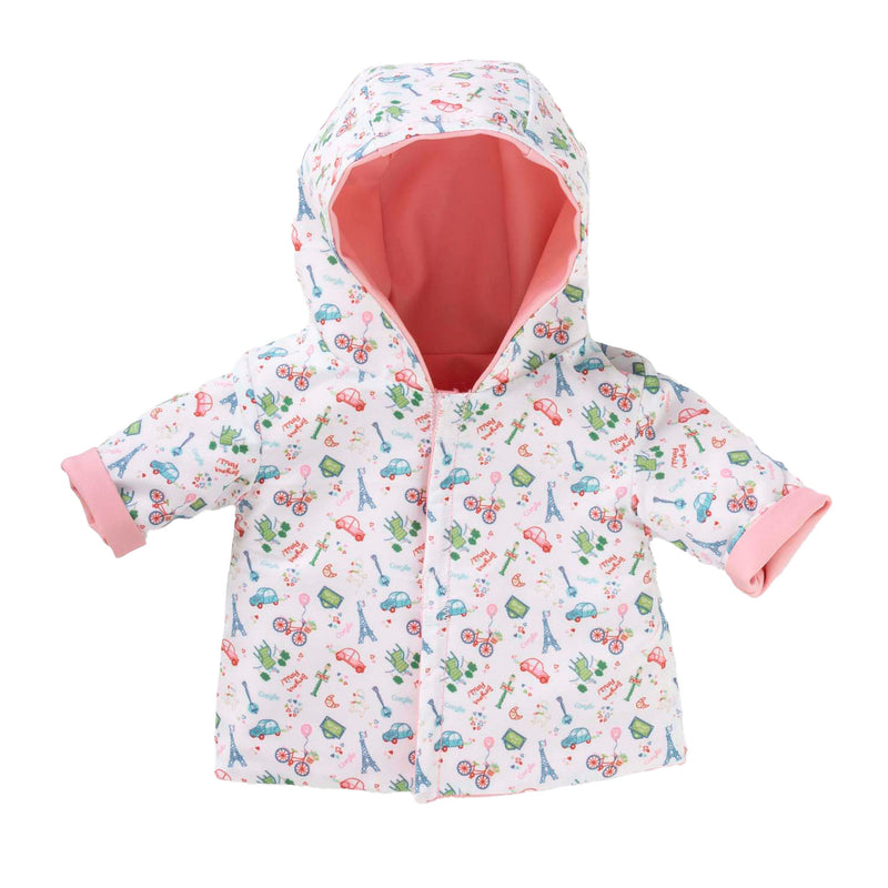 Load image into Gallery viewer, Corolle omkeerbare regenjas voor babypop, 30cm