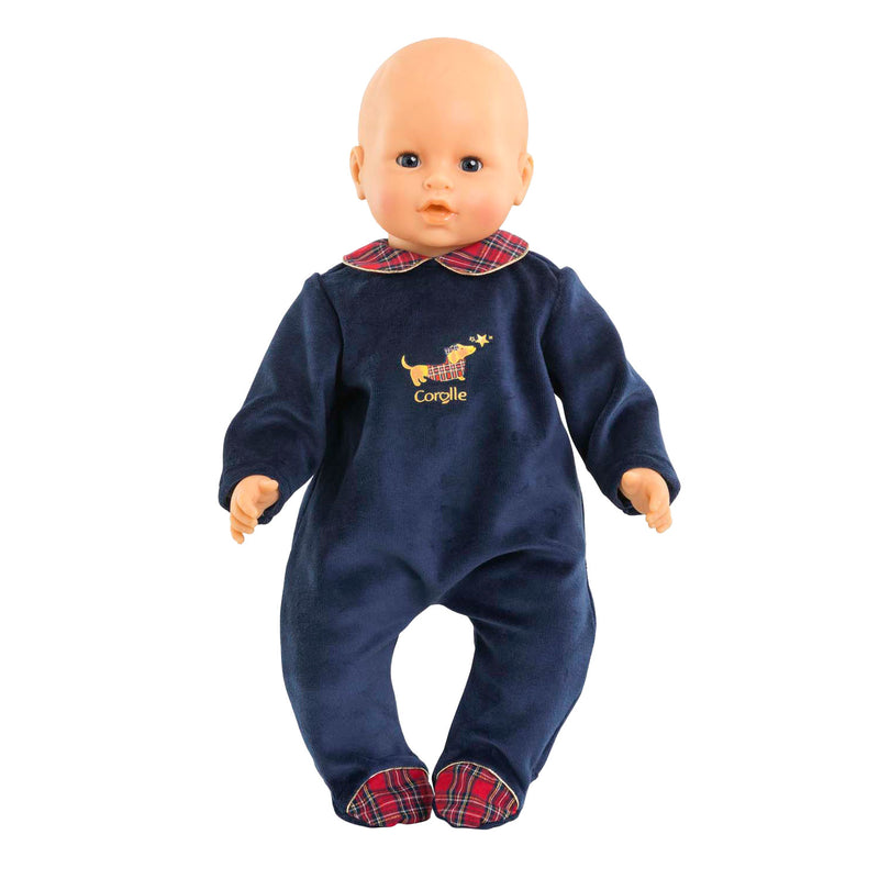 Load image into Gallery viewer, Corolle poppen pyjama - marineblauw - poppenkleding 42cm.