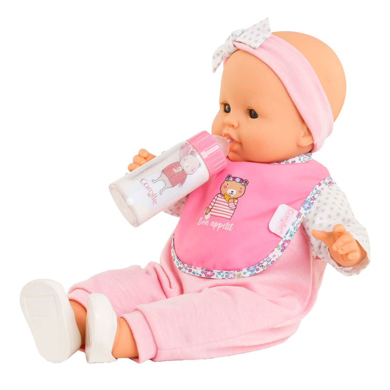 Afbeelding laden in galerijviewer, Corolle slabbetje en magische melkfles voor babypop
