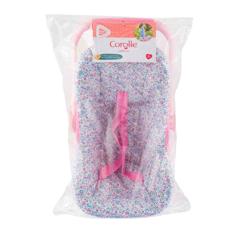 Load image into Gallery viewer, Corolle poppen draagzak bloemen babypop 36cm roze speelgoed.